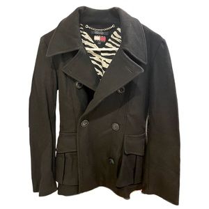 Tommy Hilfiger Wool Pea Coat - Black